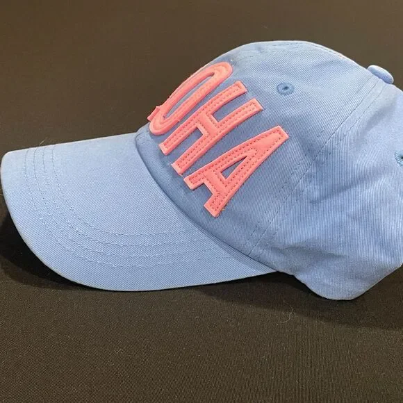 ~ Robin Ruth ALOHA HAWAII Hat Adjustable Cap Purple Pink Lavender Embroidered - Picture 4 of 12